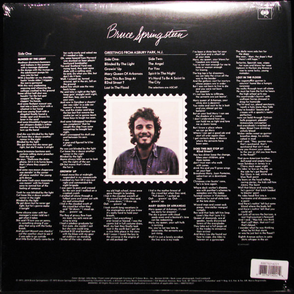 Bruce Springsteen / Greetings From Asbury Park, N.J. (LP)