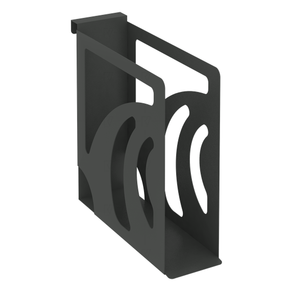 Навесной лоток для папок узкий MAN-11 Металл Антрацит 80*263*250