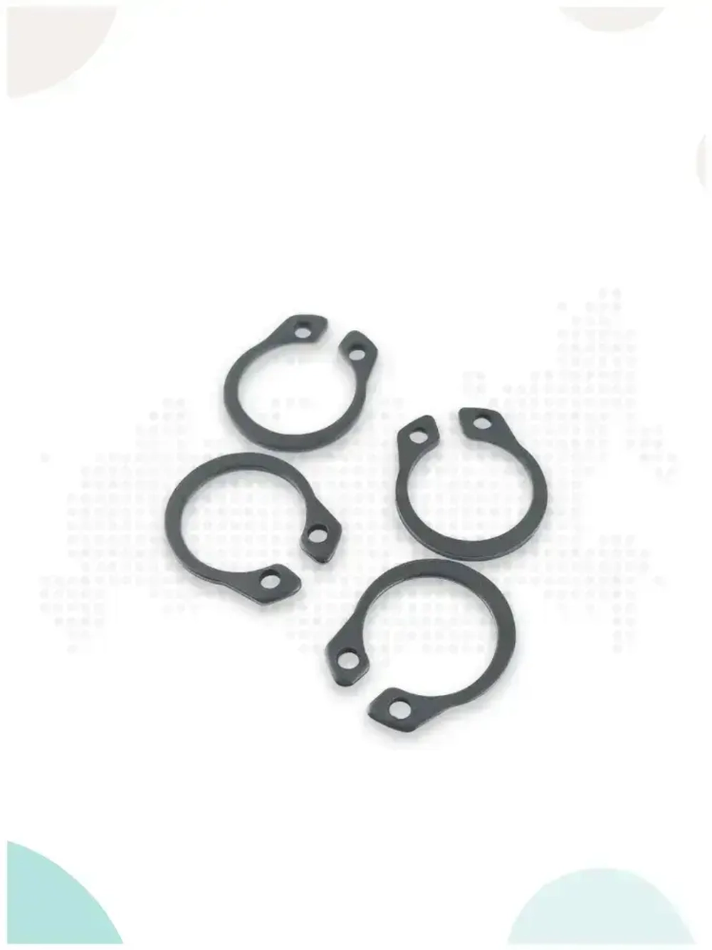 Стопорное кольцо наружное 12мм, комплект 4шт