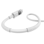 USB-A - Lightning Кабель Baseus Display 2 Charging+Data 2.4A 1-2m - Moon White