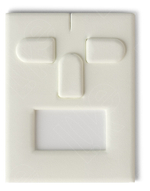 Вкладыш 08/наклонный/для гарнитура/3 язычка/окошко для бирки/прорезь для нитки