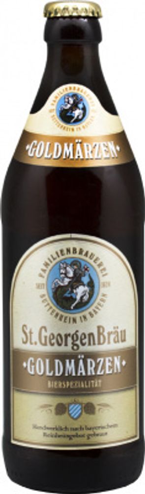 Пиво Санкт ГеоргенБрой ГолдМерцен / St. GeorgenBrau Goldmarzen 0.5 - стекло
