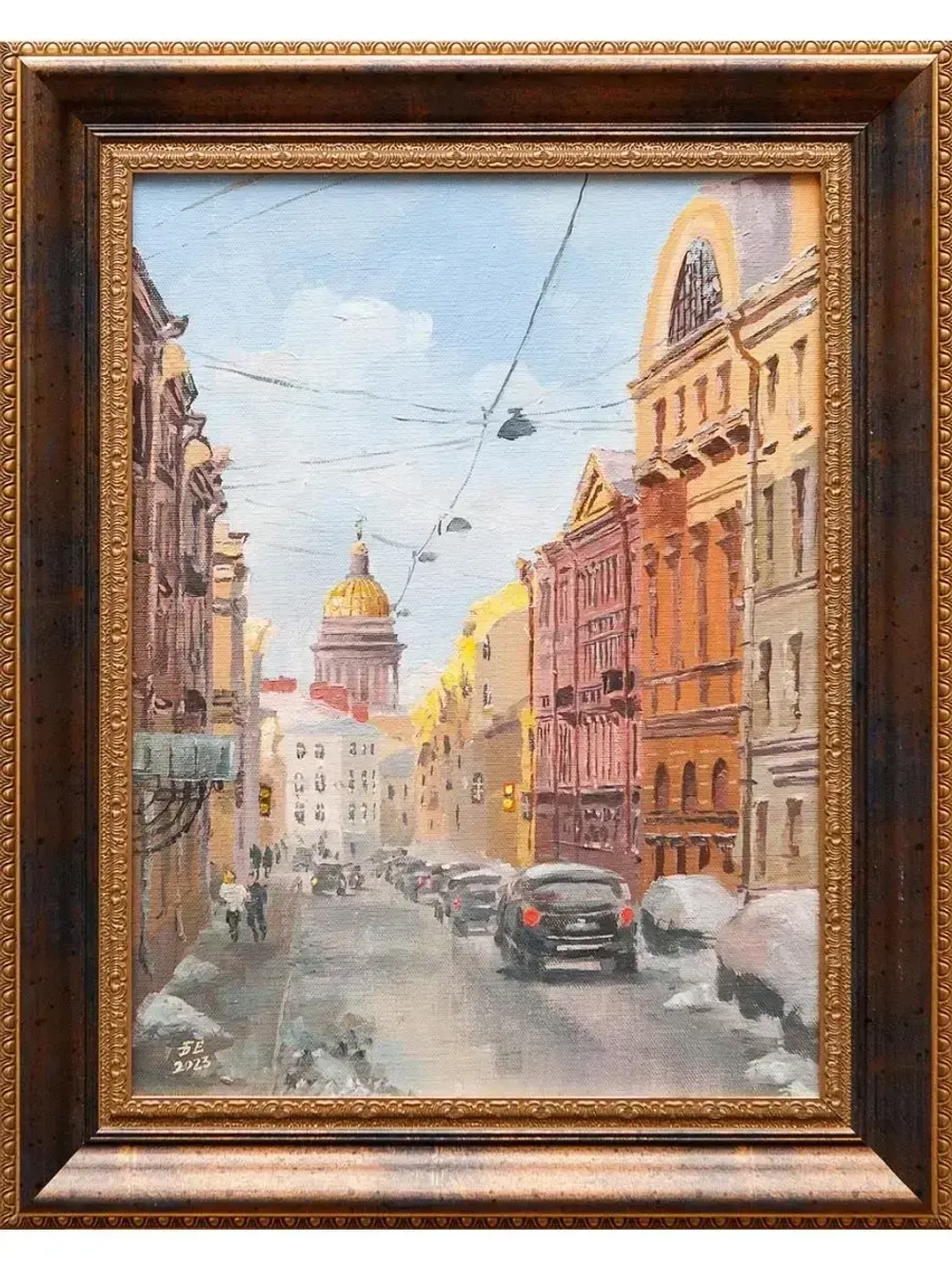 Картина маслом "Подъяческая. Весна" Бондаренко