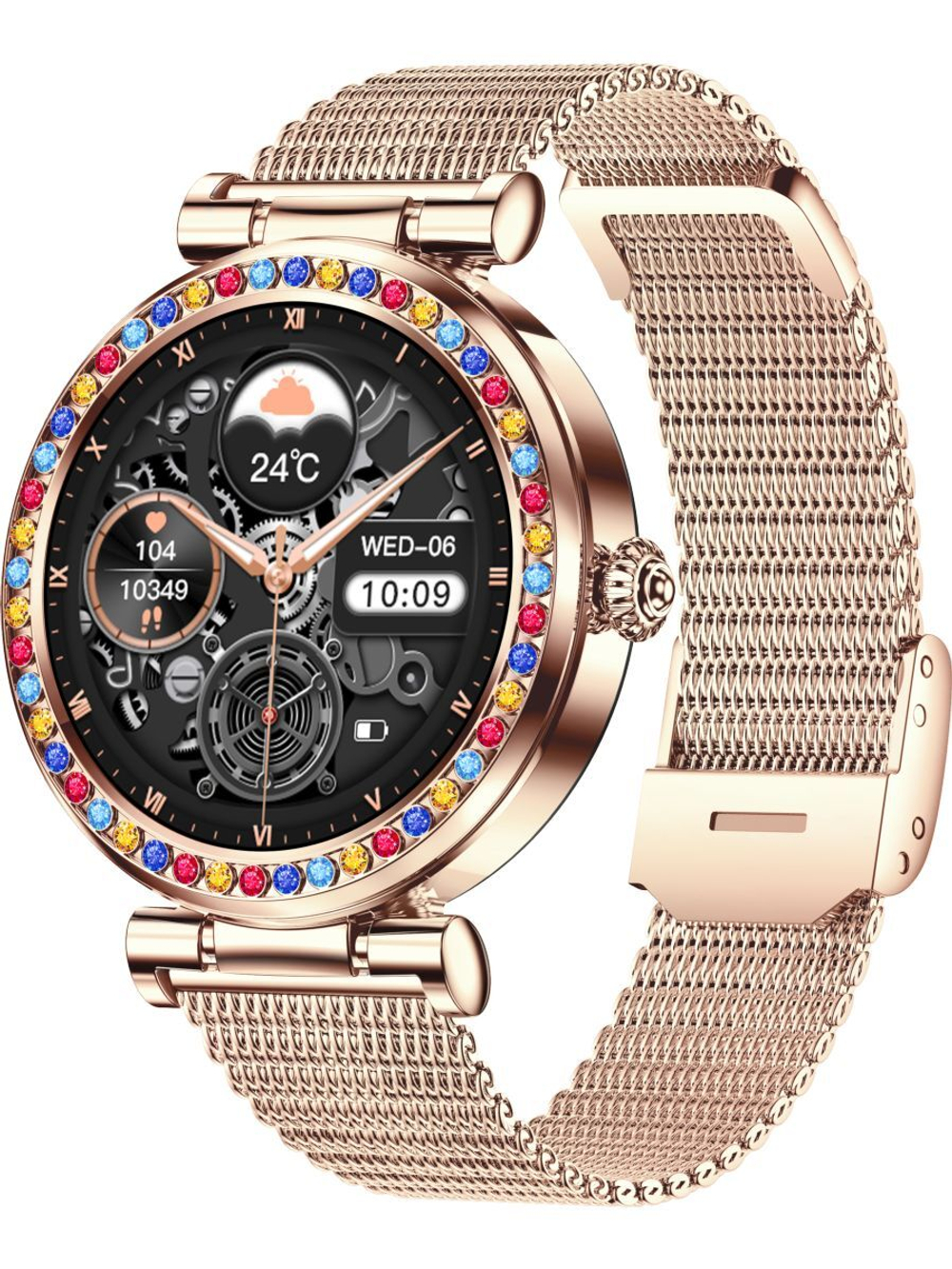 Смарт часы PARASMART Selena CF30, золотистый