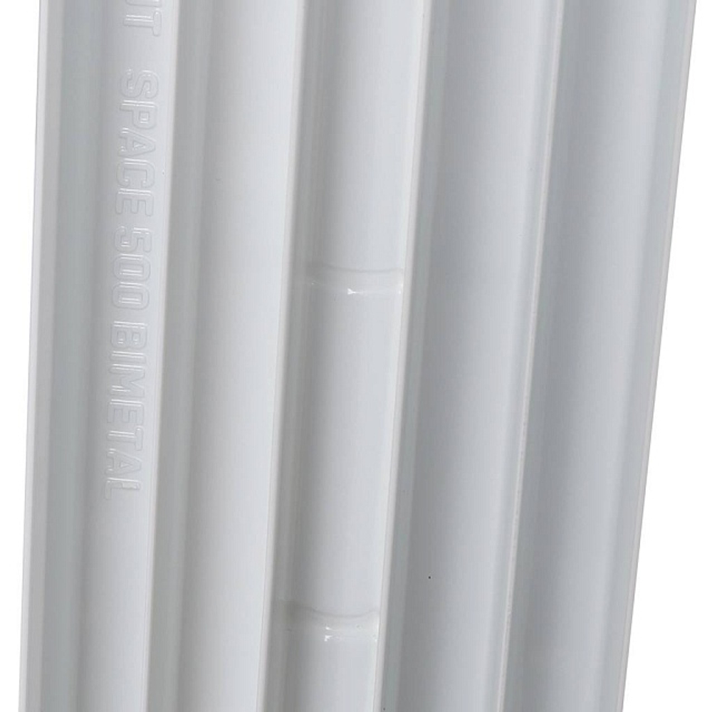 Радиатор биметаллический STOUT Space 500 - 13 секций (подключение боковое, цвет белый)