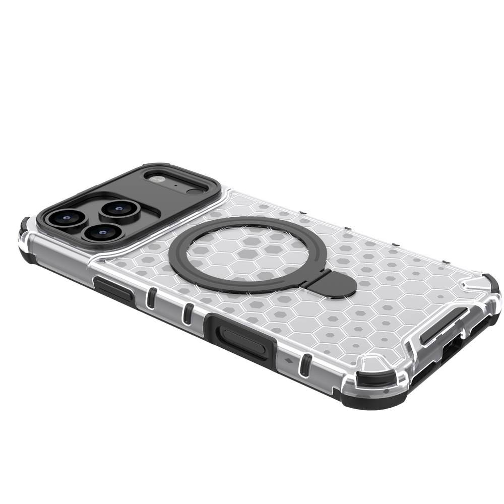 Прозрачный чехол Honeycomb Stand Case для iPhone 17 Pro Max