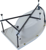 Акриловая ванна Aquanet Mia 140x80 R (с каркасом)