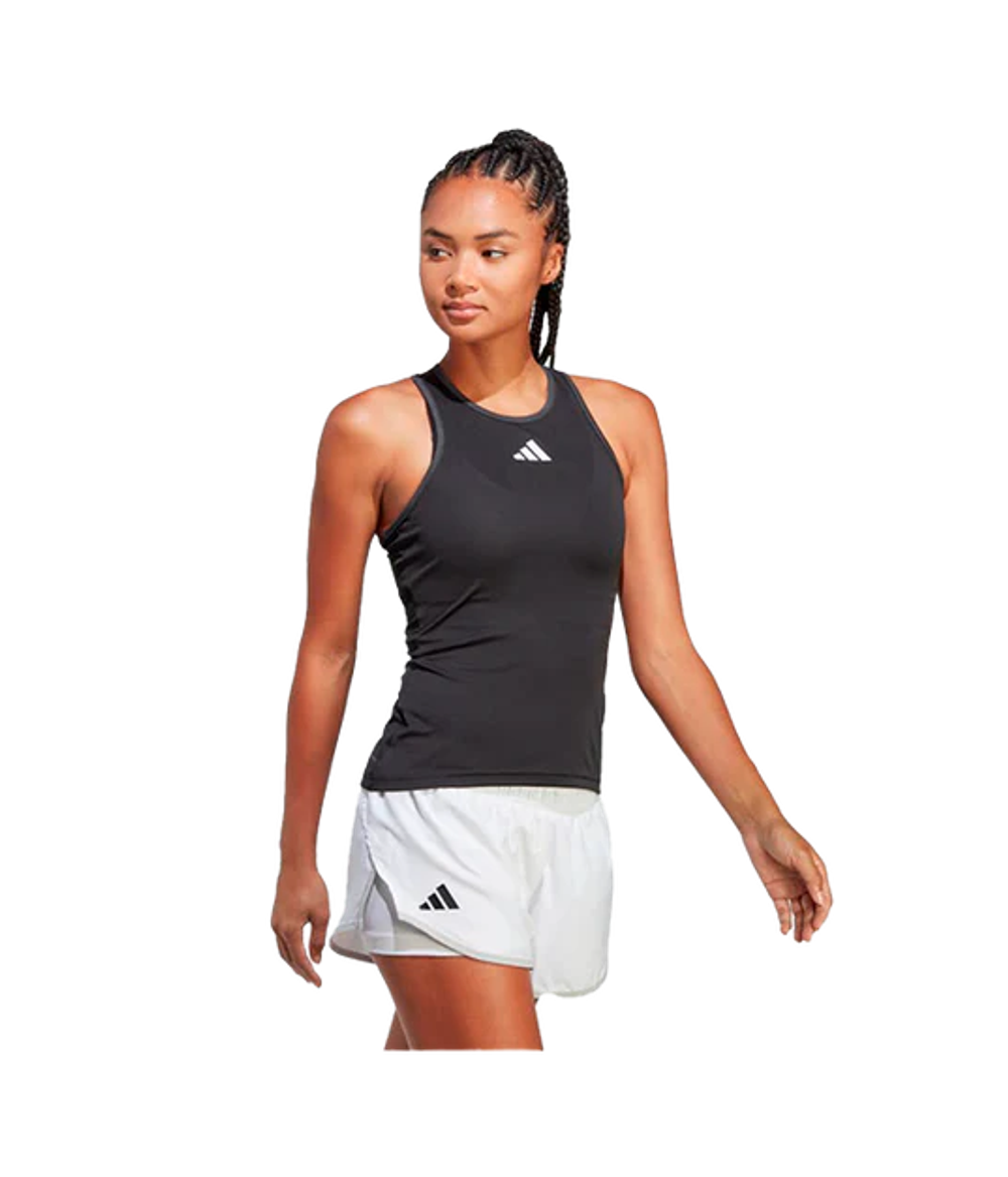 Топ для падел Adidas Club Tank Женский Чёрный | Спортивная майка