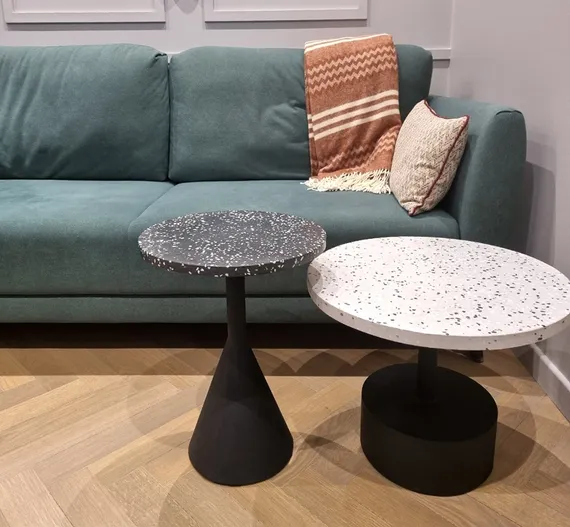 Журнальный столик Delano Ø40х50 см, терраццо