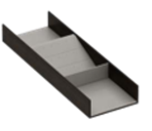 Вставка для хранения ювелирных украшений (серьги) 150*472*50mm Брауни