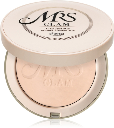 BPerfect Mrs Glam Glorious Skin - Пудра в компакте матирующая оттенок 01 Light Pink, 70 g