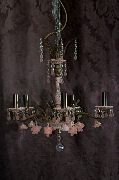 Испанская люстра "Роза и виноград"