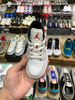 Jordan 1 Low White University Red Black