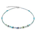 Колье Coeur de Lion Blue-Green 4562/10-0705