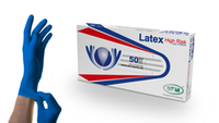 Перчатки смотровые нестерильные латексные неопудренные HIGH RISK SFM 25 пар