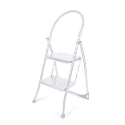 Стремянка с широкими ступенями СМШ2/Б белый