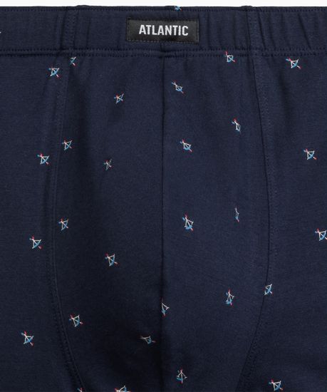 Трусы мужские боксеры (3шт), Atlantic 3MH-209, хлопок, серый меланж + голубой + темно-синий