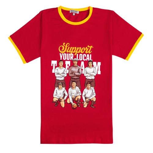Support your local team red t-shirt