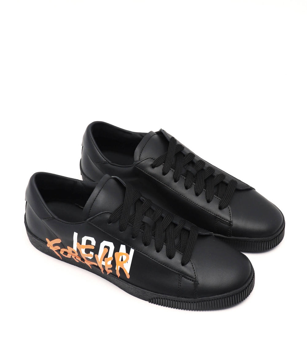 Кожаные кроссовки Dsquared2 - черный(SNM0187 01504893)