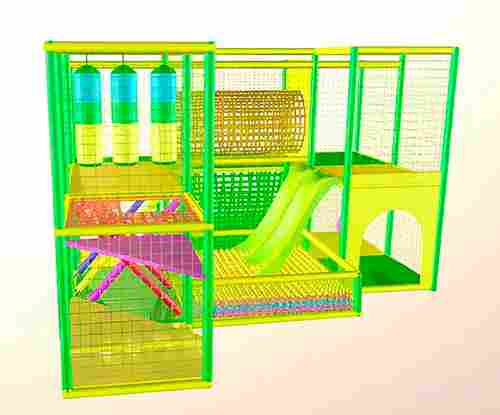 Детский игровой лабиринт с крышей «Изумрудный домик» 5,66×3,69×3,3 м