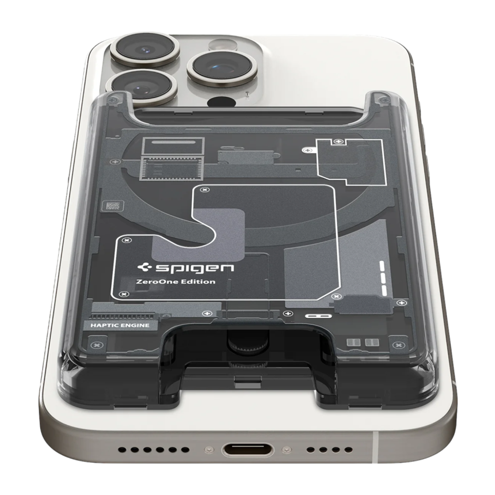 Пластиковый чехол-бумажник MagSafe Spigen Ultra Hybrid Zero One (Mag Fit) Гибридный поликарбонатный картхолдер. Вмещает до трёх карт