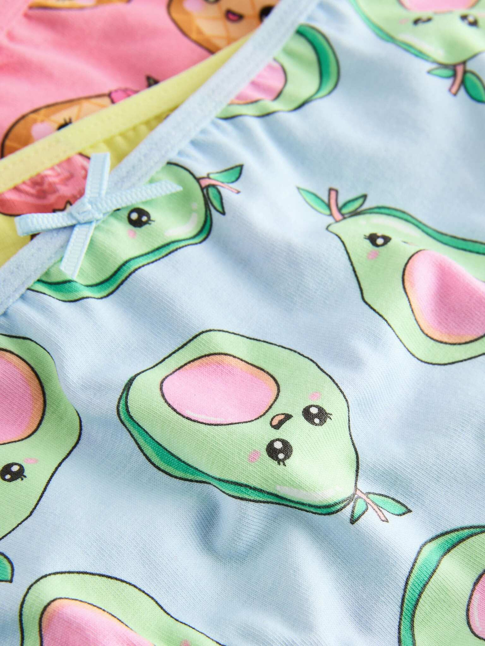 Трусы для девочки Next AA7-135, 5 шт., Розовый, Голубой, Желтый