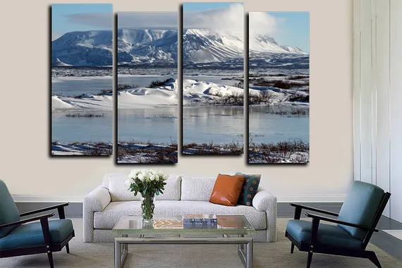 Модульная картина "Горный мираж"