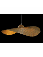 Потолочный светильник DKD Home Decor 70 x 70 x 10 cm Натуральный 220 V 40 W Соломенная шляпа с большими полями