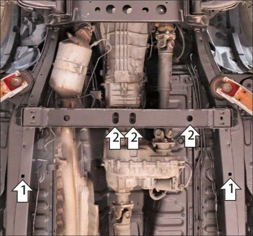 Усиленная защита раздаточной коробки (2 мм, сталь) для JAC T6 2019-, Sollers ST6 2023- Motodor.78311