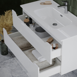 Тумба подвесная под раковину Sancos Norma 2.0, белый глянец 990х450х500