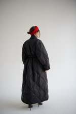 Пуховик длинный с поясом ROMMY