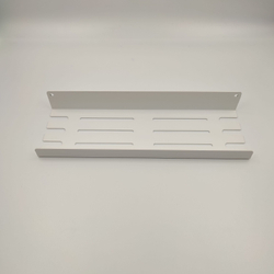 Полка MetaDec Holes настенная прямая, 30х10см белая, 1шт