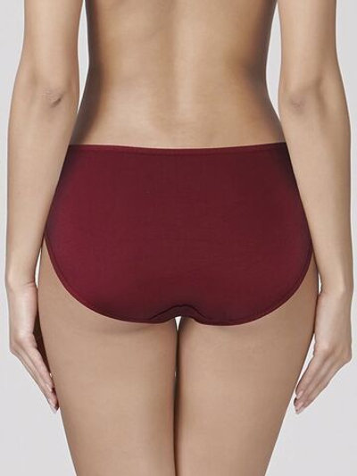 Хлопковые трусики-слипы со средней линией талии (Размер: XXL) (Цвет: серый)