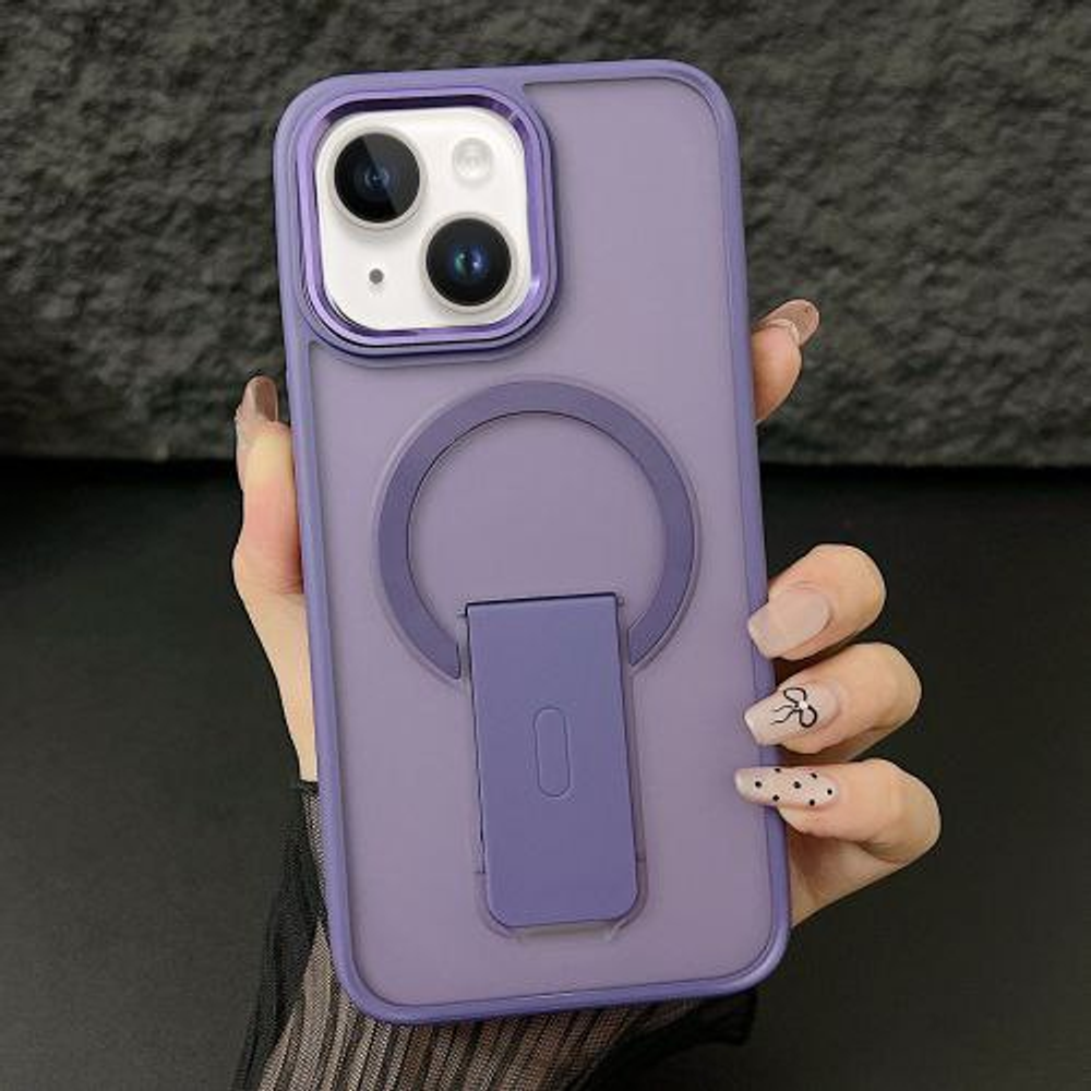 Накладка BIGC c подставкой и MagSafe для iPhone 15 Pro Max