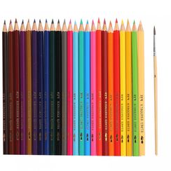 Rəngli karandaş \ Цветные карандаши  акварельные цветные Классика, 24 цвета + кисть