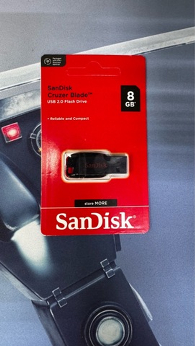 Флешка SanDisk Cruzer Blade 8GB черно-красная USB 2.0
