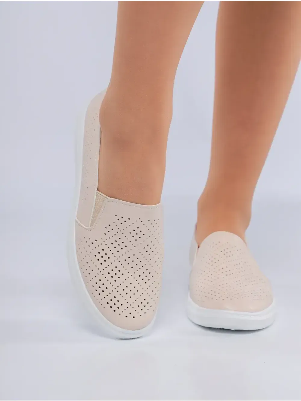 Мокасины летние с перфорацией