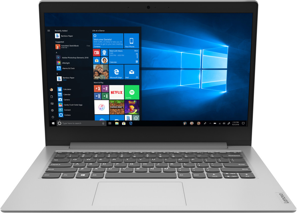 Ноутбук Lenovo IdeaPad 1 14IGL05 (81VU007XRU) 14;(1920x1080)IPS/ Cel-N4020(1.1ГГц)/ 4Гб/ 128Gb SSD/ UHD Graphics 600/ нет DVD/ Win10 / Серый