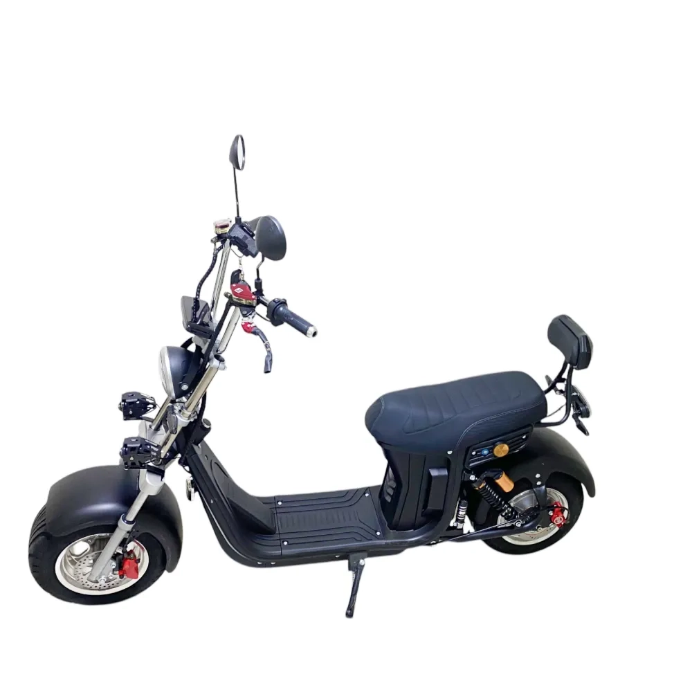 Электроскутер Citycoco GT E30 черный матовый