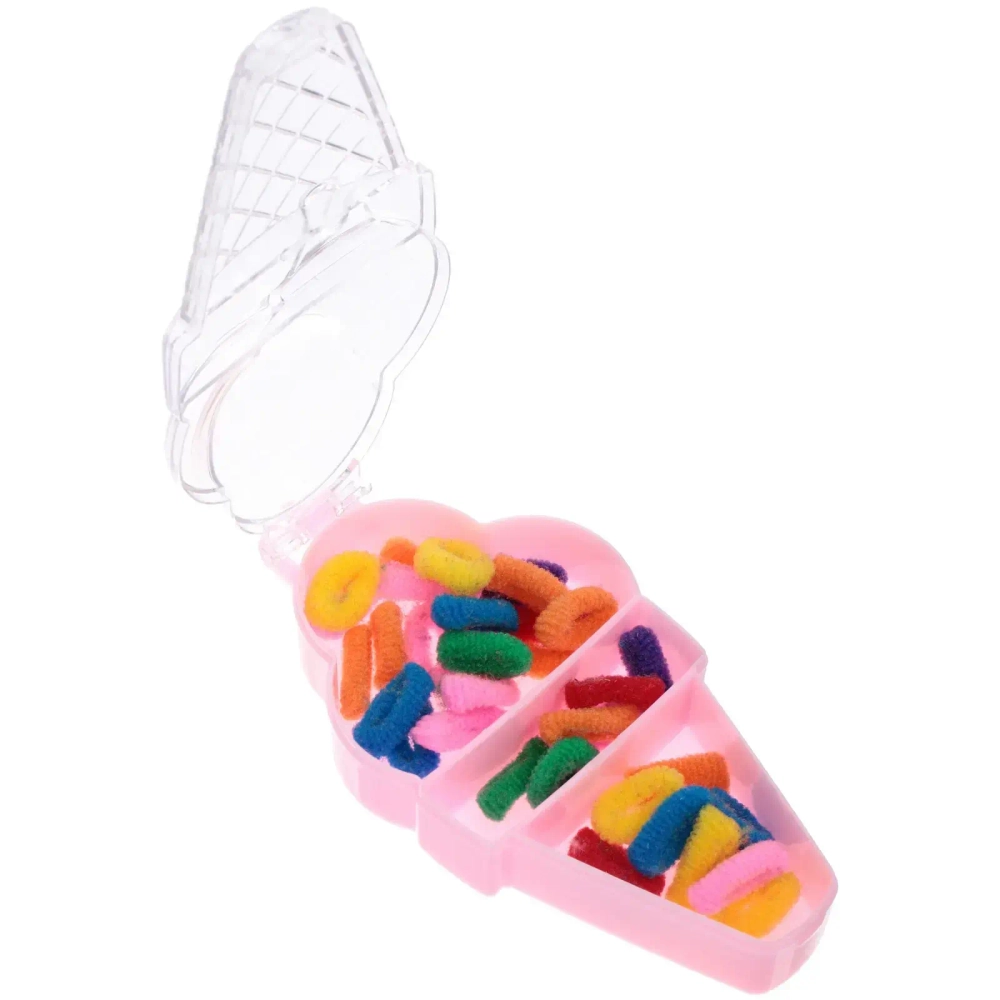 Резинка для волос 35шт «Loyal friend - Мороженое», 14*7см (пакет с подвесом)●