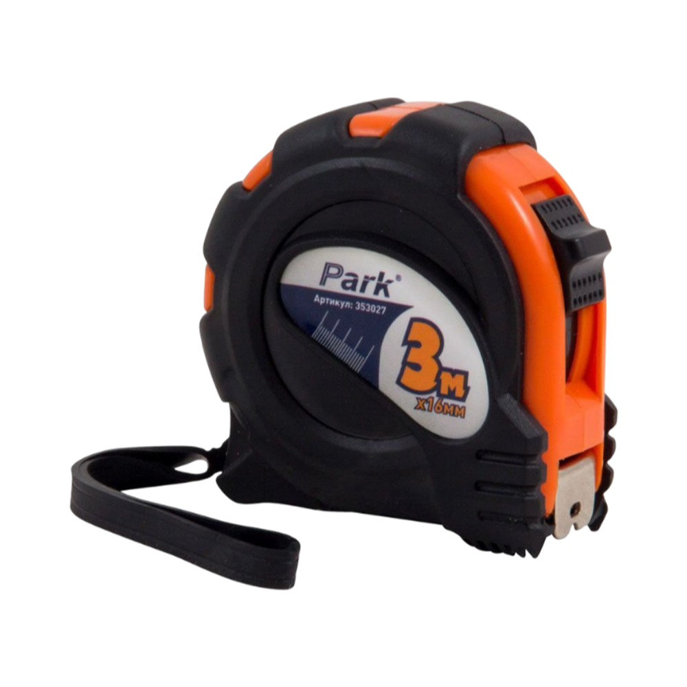 Рулетка PARK с фиксатором 3м 16мм