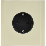 FORTE&PIANO Розетка 1-местная с заземлением без защитных шторок безвинтовое крепление 16А FP814M металл серый сланец IEK