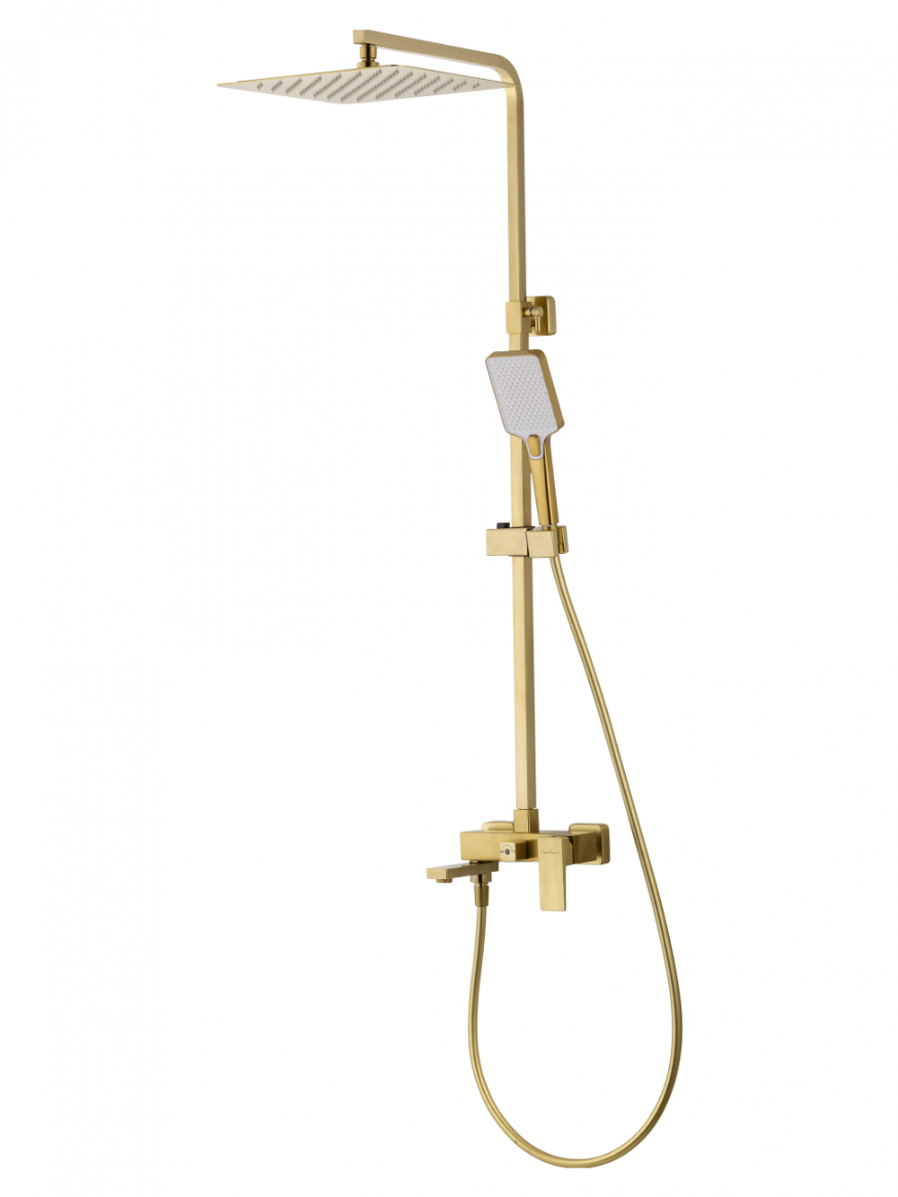Душевая система WONZON & WOGHAND CUBE 2.0, Брашированное золото (WW-88047068-BG)