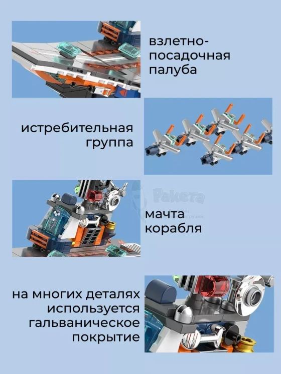 3D конструктор Супер атомный авианосец