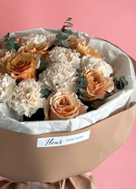 Букет розы и диантусы #87