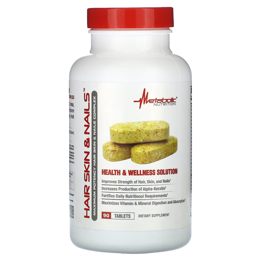 Metabolic Nutrition, Hair Skin & Nails, 90 таблеток