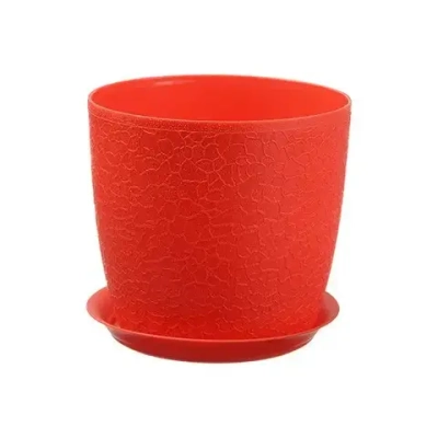 Кашпо ВЕРОНА D180мм 3л с подставкой Красный 0,161,18х0,18м (комплект 16 шт)