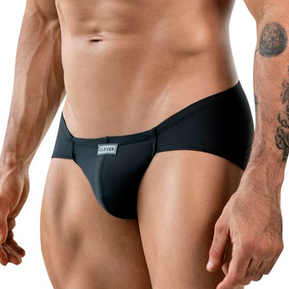 Мужские трусы брифы темно-серые Clever Moda AUDAZ BRIEF 187013