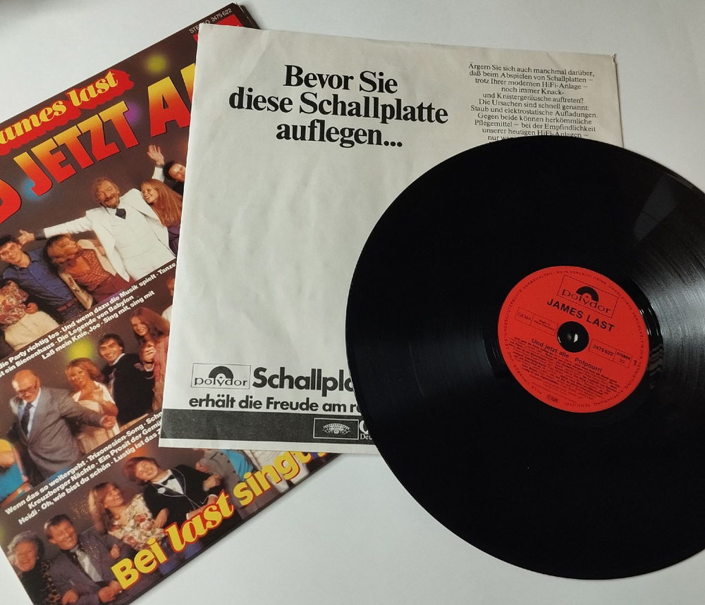 Винтажная виниловая пластинка LP James Last Und Jetzt Alle (Germany 1978) Rucki Zucki