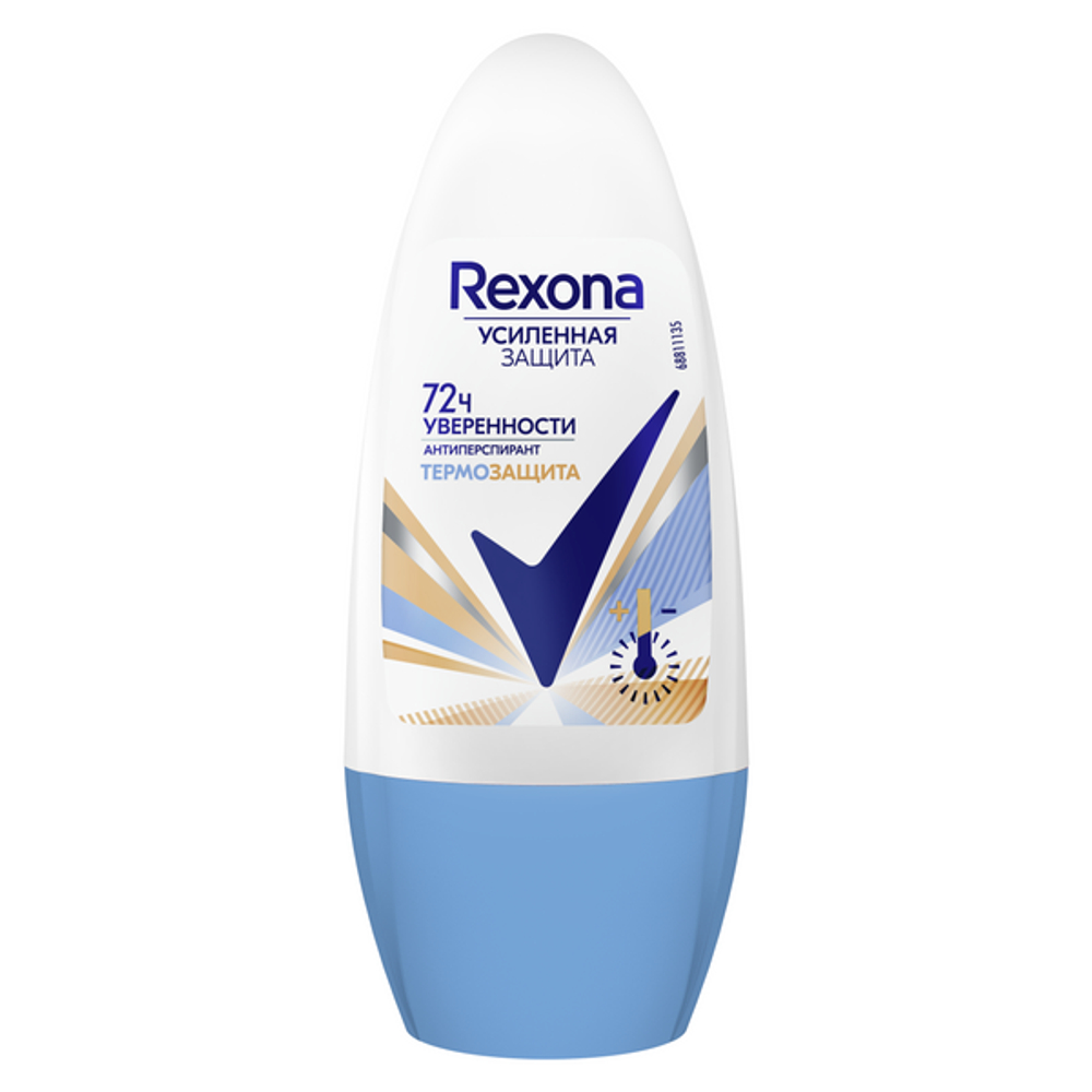 Rexona део-ролик ЖЕН. Термозащита 50мл. *6 / 396 / 3168 /